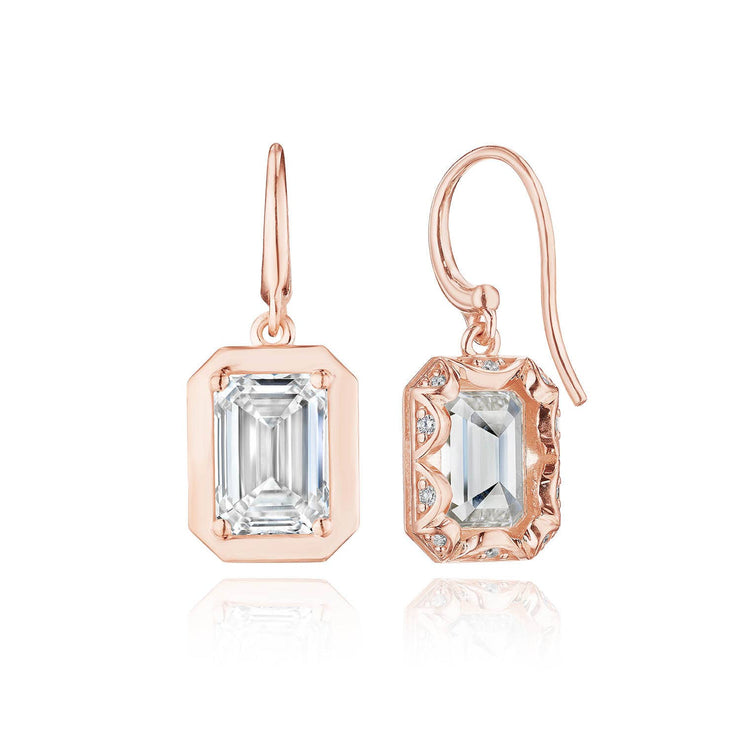 Diamond French Wire Earring - 4.1ct
