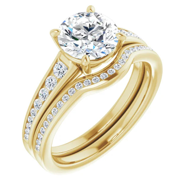 3C Cathedral Diamond Channel Engagement Setting
