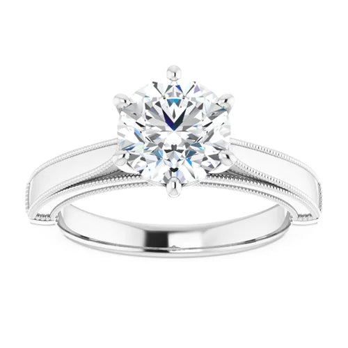 Timeless Cathedral Solitaire Engagement Setting