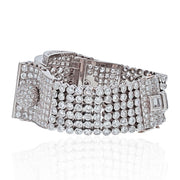Platinum Art Deco 60ct. Diamond Bracelet