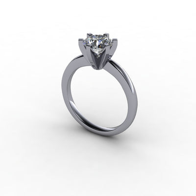 Tiffany Style Diamond Solitaire Engagement Setting