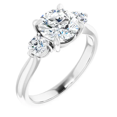 Discover the Perfect Engagement Ring: Round Solitaire and Oval Three-Stone Designs