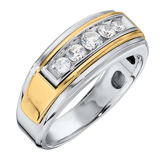 Round Diamond Two-Stone Ring