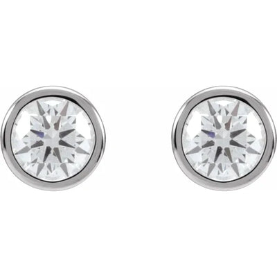 14K White 3/4 CTW Lab-Grown Diamond Cocktail-Style Earrings