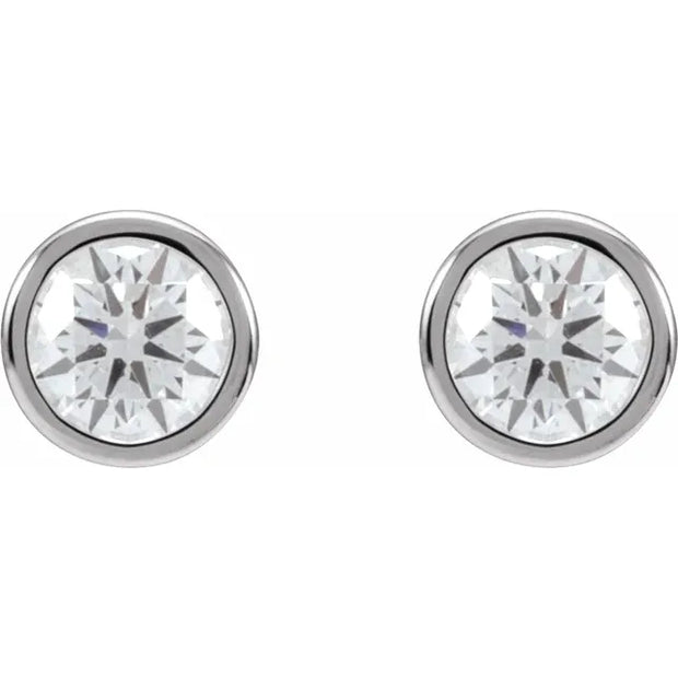 14K White 3/4 CTW Lab-Grown Diamond Cocktail-Style Earrings