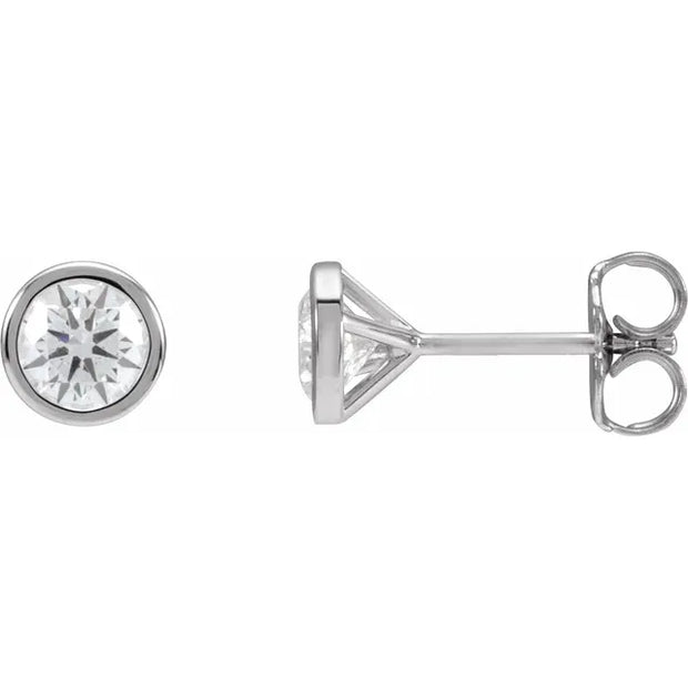 14K White 3/4 CTW Lab-Grown Diamond Cocktail-Style Earrings