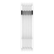 14K White Gold 0.04 CTW Round Diamond Grooved Bar Wedding Band
