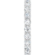 14K White Gold 1 3/8 CTW Round Diamond Eternity Wedding Band