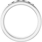 14K White Gold 1/2 CTW Round Diamond Channel-Set Wedding Band