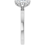 14K White Gold 5/8 CTW Marquise Diamond Solitaire Ring