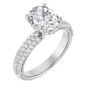 14KWhiteGoldOvalEngagementRingwith3_4CTCenterand1CTWPaveDiamondBando5