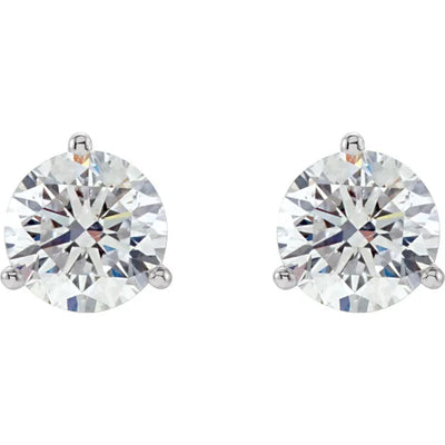 14K White Gold 1/2 CTW Natural Diamond Stud Earrings