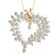 14K Yellow Gold Multi-Diamond Fashion Pendant