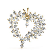 14K Yellow Gold Multi-Diamond Fashion Pendant