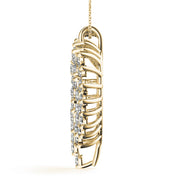 14K Yellow Gold Multi-Diamond Fashion Pendant