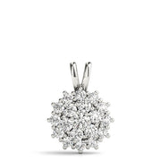 Multi-Diamond Round Pendant