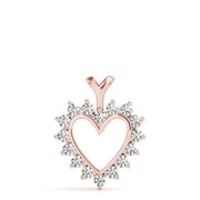 14K Rose Gold Diamond Fashion Pendant