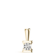 14K Yellow Gold 1ct Diamond Solitaire Pendant