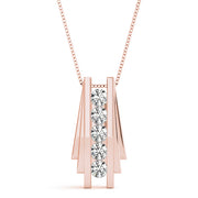 14K Rose Gold 1/2 CT Diamond Fashion Pendant
