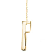 14K Yellow Gold 1 ct Diamond Three-Stone Pendant
