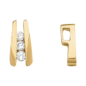 Round Diamond 0.6 CTW Three-Stone Pendant