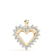 14K Yellow Gold Multi-Diamond Fashion Pendant