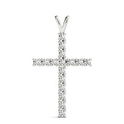 Multi-Diamond Cross Pendant