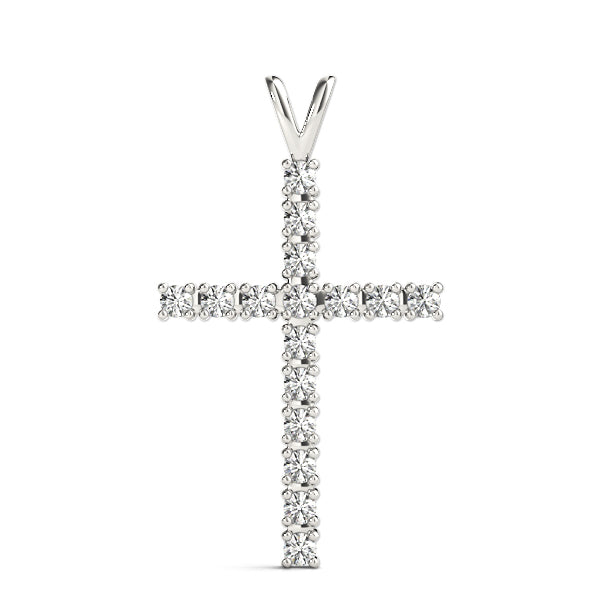 Multi-Diamond Cross Pendant