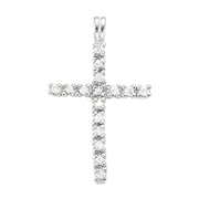 Multi-Diamond Cross Pendant