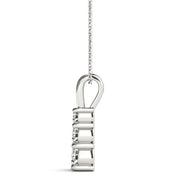 0.6 CTW Round Diamond Three Stone Pendant