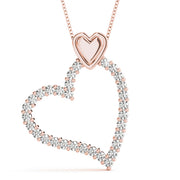 14K Rose Gold Diamond Fashion Pendant