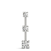 0.6 CTW Round Diamond Three Stone Pendant