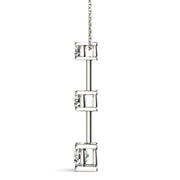 0.6 CTW Round Diamond Three Stone Pendant