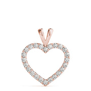 14K Rose Gold Multi-Diamond Fashion Pendant
