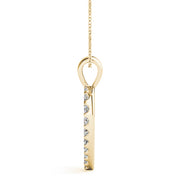 14K Yellow Gold Diamond Fashion Pendant