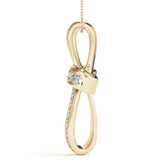 14K Yellow Gold Diamond Cross Pendant Jewelry