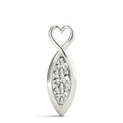 Round Diamond Three Stone Pendant
