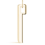 14K Yellow Gold 1/2 ct Diamond 3-Stone Pendant