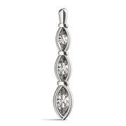 0.50 CT Round Diamond Three-Stone Pendant