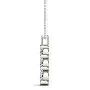 Round Diamond 0.6 CTW Three-Stone Pendant