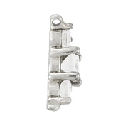 Round Diamond 3-Stone Pendant Necklace