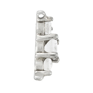 Round Diamond 3-Stone Pendant Necklace