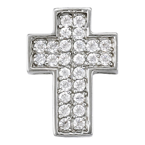 Multi-Diamond Religious Cross Pendant