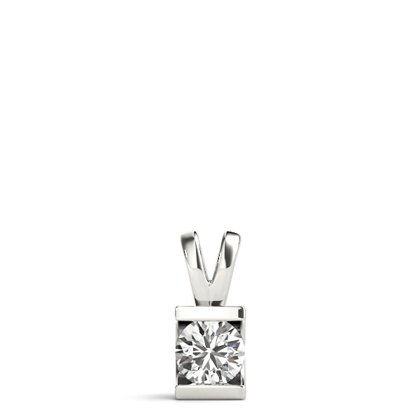 1.0 CT Round Diamond Solitaire Pendant