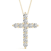 14K Yellow Gold Diamond Fashion Pendant