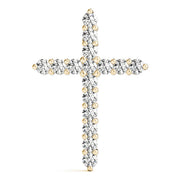 14K Yellow Gold Diamond Cluster Fashion Pendant