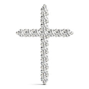 Multi-Diamond Religious Cross Pendant
