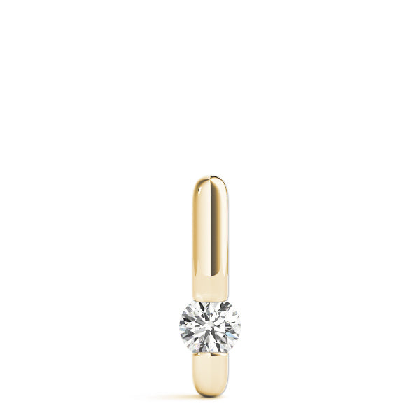 14K Yellow Gold 1/2 CT Diamond Solitaire Pendant
