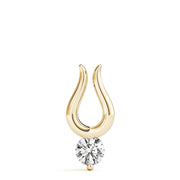 14K Yellow Gold 0.5 CT Diamond Solitaire Pendant