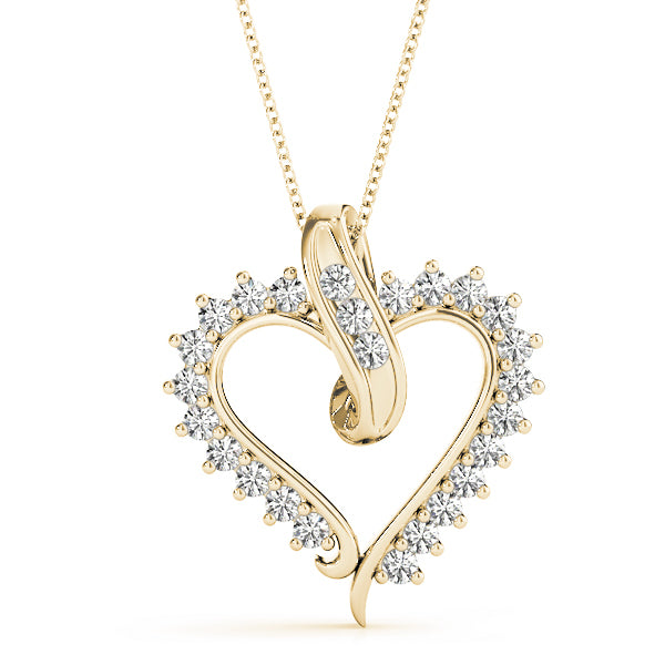 14K Yellow Gold Diamond Fashion Pendant